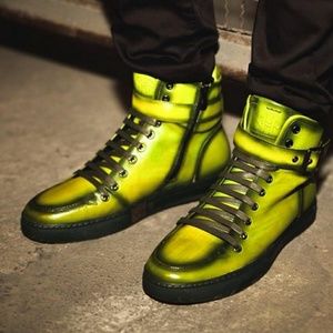 JUMP NEW YORK SULLIVAN AMAZON GREEN HIGH SNEAKER